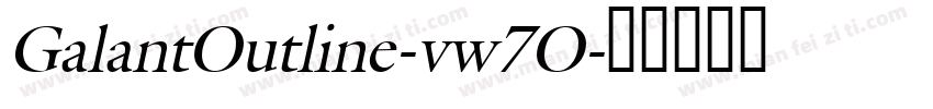 GalantOutline-vw7O字体转换