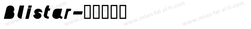 Blistar字体转换