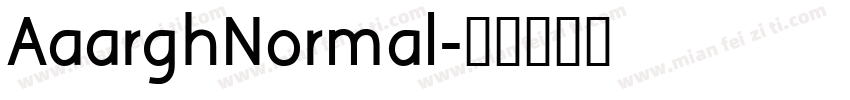 AaarghNormal字体转换