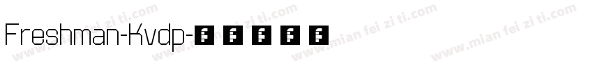 Freshman-Kvdp字体转换