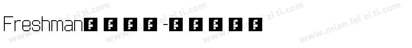 Freshman字体下载字体转换