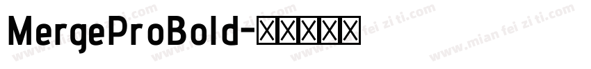 MergeProBold字体转换