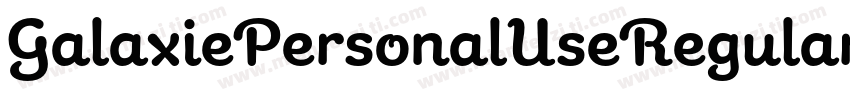 GalaxiePersonalUseRegular-ZVEXZ字体转换