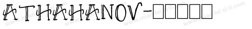 ATHAHANOV字体转换