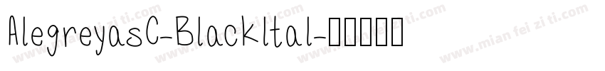 AlegreyasC-Blackltal字体转换