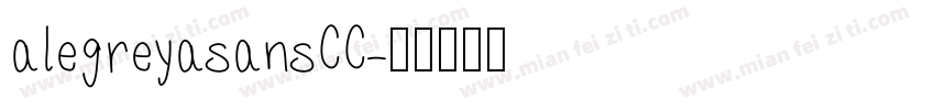 alegreyasansCC字体转换