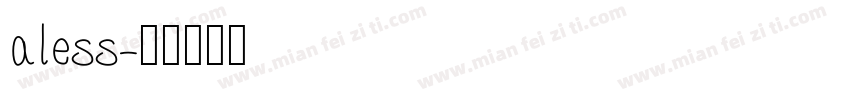 aless字体转换