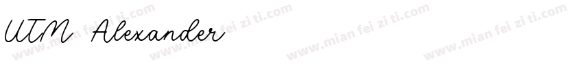 UTM-Alexander字体转换