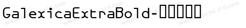 GalexicaExtraBold字体转换