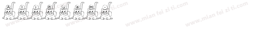 Aliquam字体转换