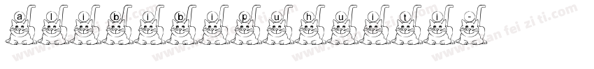alibibipuhuiti字体转换