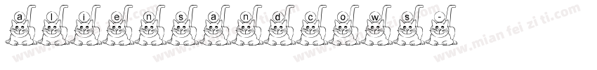 aliensandcows字体转换