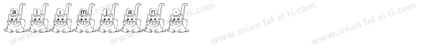 alimjan字体转换