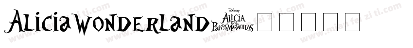 AliciaWonderland字体转换