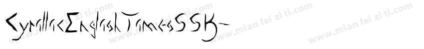 CyrillicEnglishTimesSSK字体转换