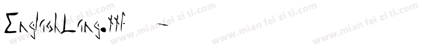 EnglishLing.ttf字体字体转换