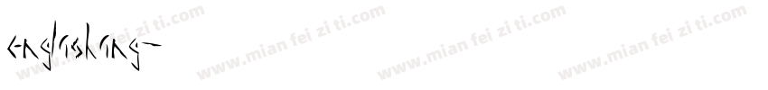 englishing字体转换