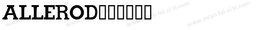 ALLEROD字体转换