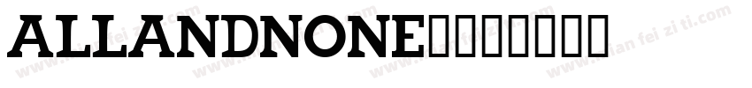 AllAndNone2字体转换