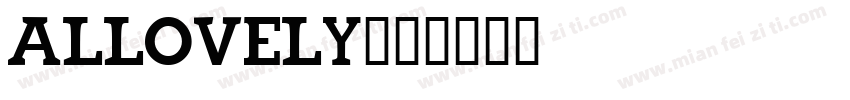 Allovely字体转换