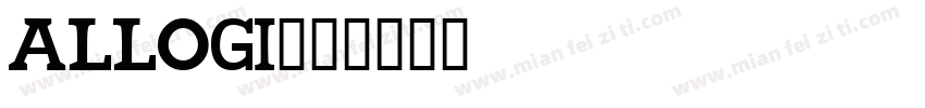 allogi字体转换