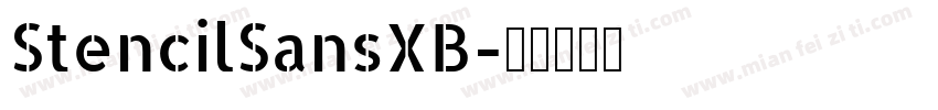 StencilSansXB字体转换