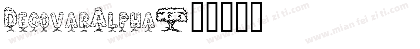 DecovarAlpha字体转换