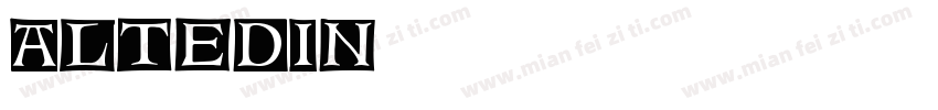 AlteDin字体转换