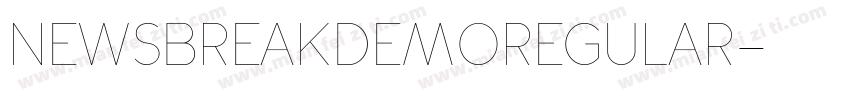 NewsbreakDemoRegular字体转换