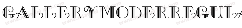 GalleryModerRegular字体转换