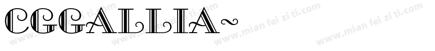 CgGallia字体转换