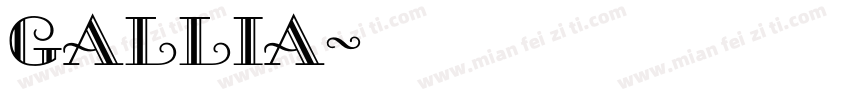 Gallia字体转换
