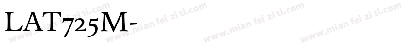 LAT725M字体转换