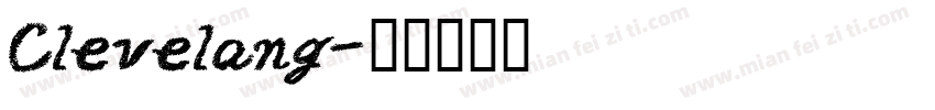 Clevelang字体转换