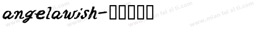 angelawish字体转换