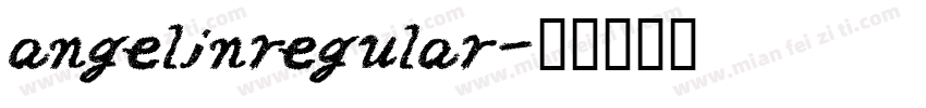 angelinregular字体转换