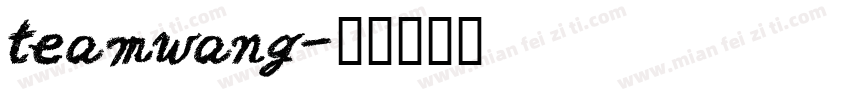 teamwang字体转换