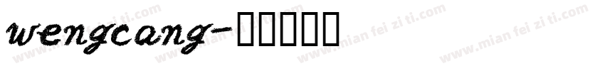 wengcang字体转换