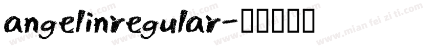 angelinregular字体转换