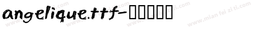 angelique.ttf字体转换