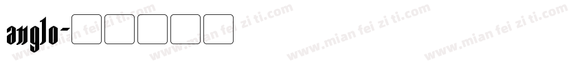 anglo字体转换