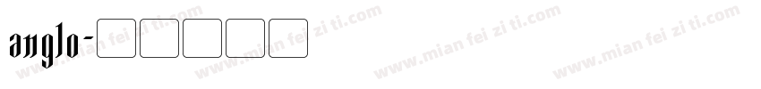anglo字体转换