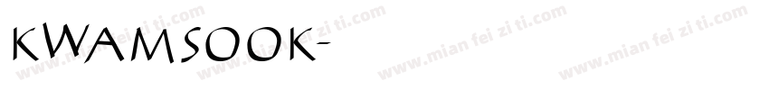 KwamSook字体转换