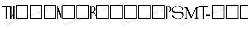 TimesNewRormanPSMT字体转换