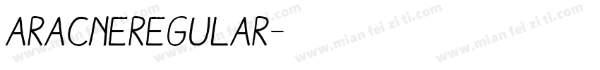 AracneRegular字体转换