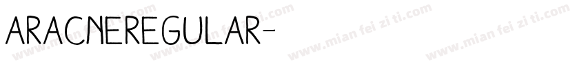 AracneRegular字体转换