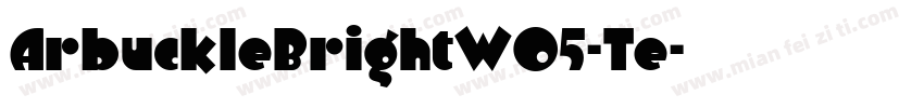 ArbuckleBrightW05-Te字体转换