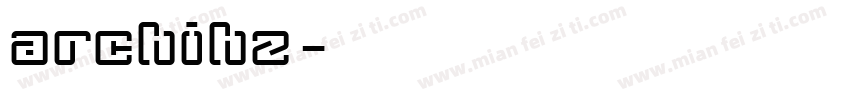 archihz字体转换