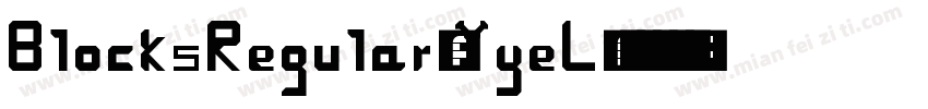BlocksRegular-YyeL字体转换