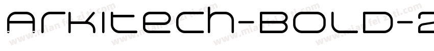 Arkitech-Bold-2字体转换